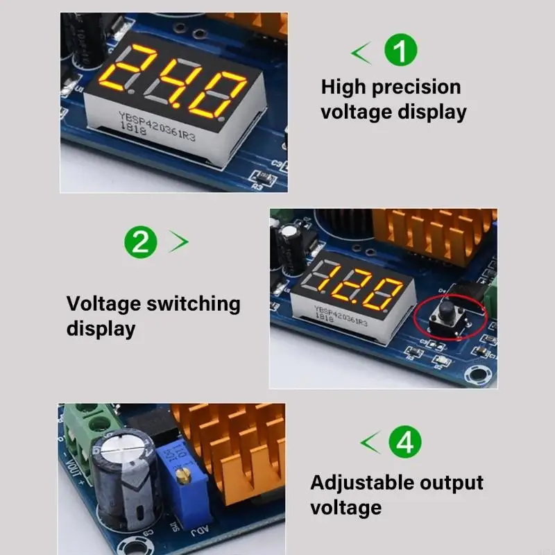 XH M411 Voltages Regulator Module DCDC Converter 4V-35V to 5V-45V Adjustable for Professional Use