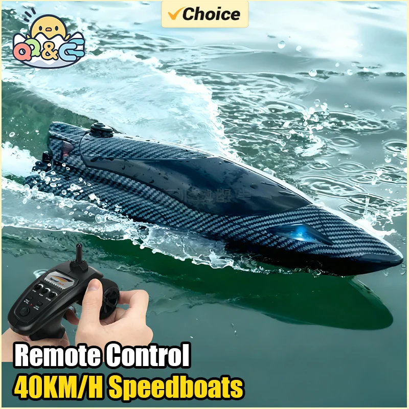 

2.4G High-Speed RC Speedboats Water-Cooled Turbojet Water Racing Remote Control Plastic Boat Outdoor Toys For Adult Kids Gifts