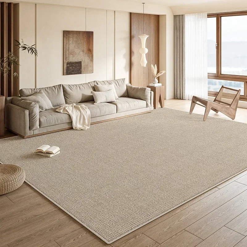 Groot tapijt voor woonkamer Licht Luxe Eenvoud Slaapkamer Kamer Nachtkastje Tapijt Home Decor Beige Bank Salontafel Vloermat Tapis
