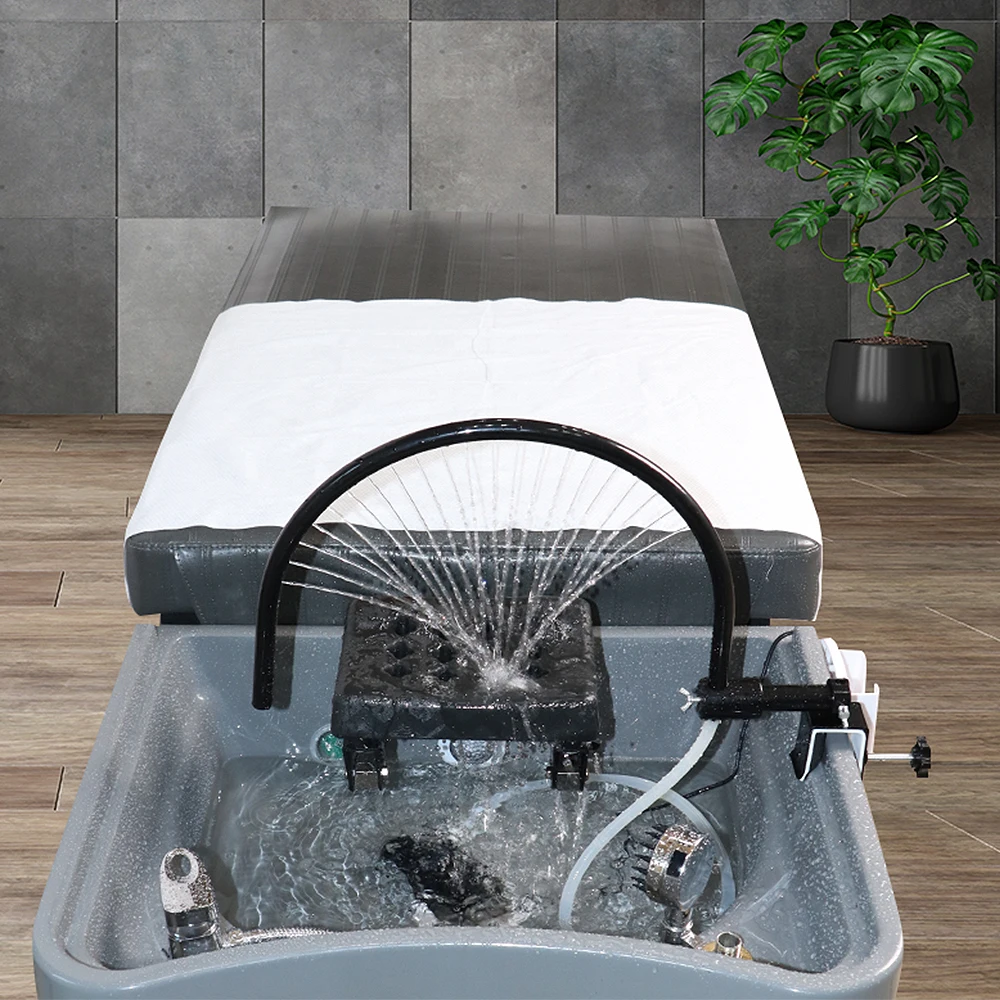 

Головка с циркуляцией воды, спа-рамка, дуговой дизайн, смеситель для спа-раковины для салона ухода за волосами, шампунь, аксессуар для кровати