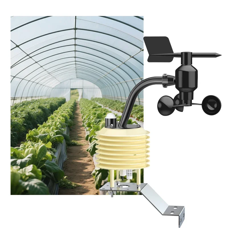 2026/Air Temperature Humidity PM2.5 NH3 CO2 Noise Automatic Industrial Multi Parameter Integrated Weather Station For Greenhouse