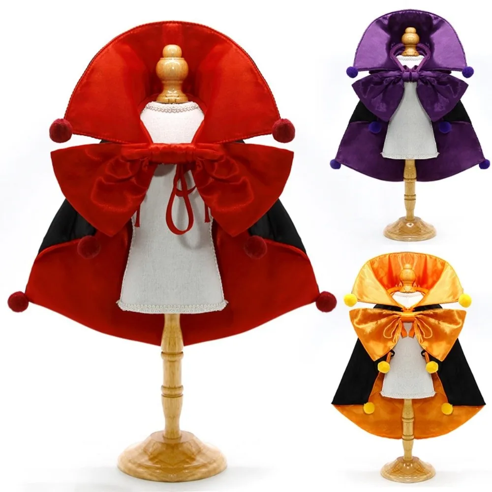 

Stand-collar Halloween Pet Costume Comfortable Easy To Wear Dogs Knight Cape Soft Fabric Adjustable Kitten Puppy Dress