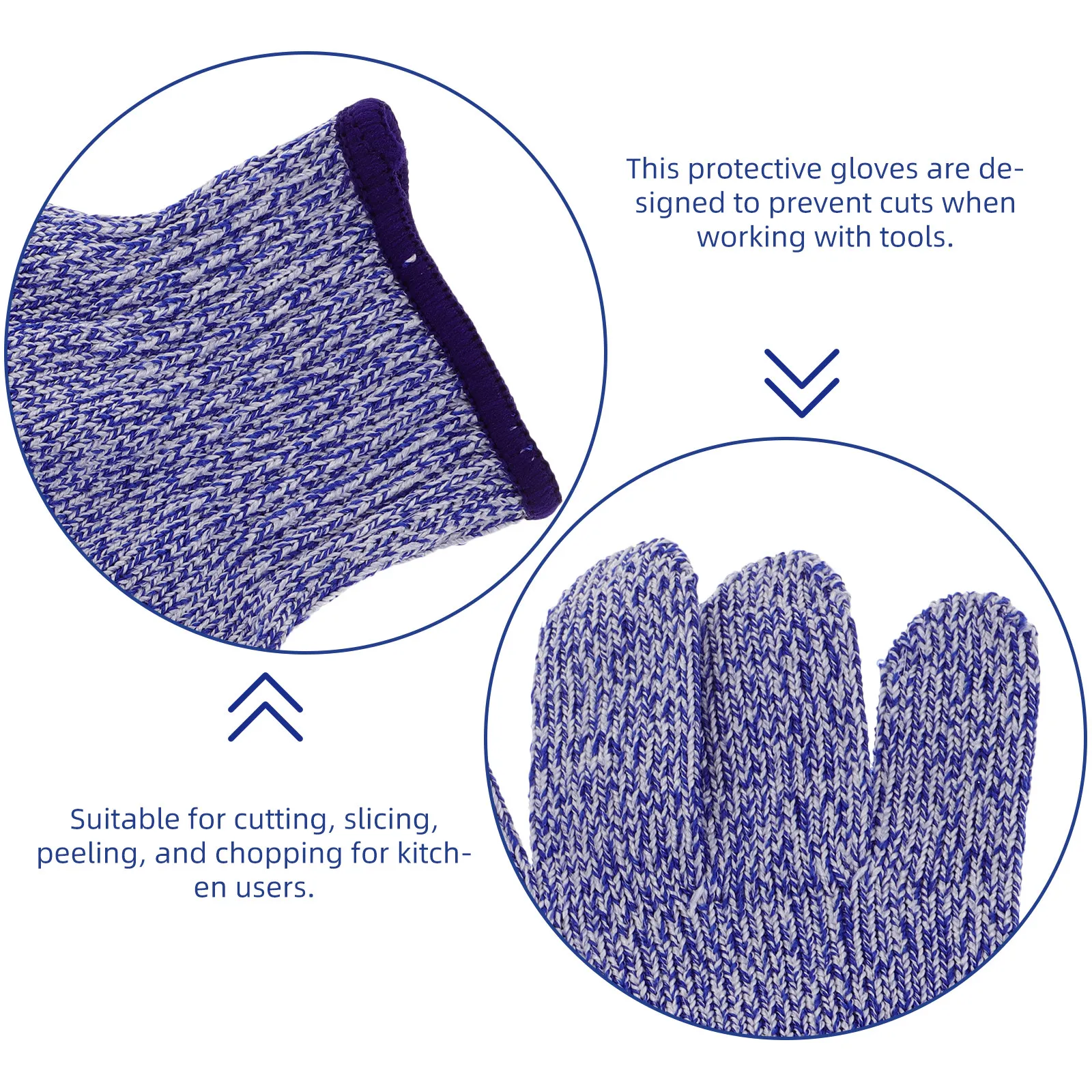 

1pcs Level 5 Cut Resistant Kids Gloves Anti-Cutting Protective Kitchen Safety Gloves For Children Hand Protection Blue Xs