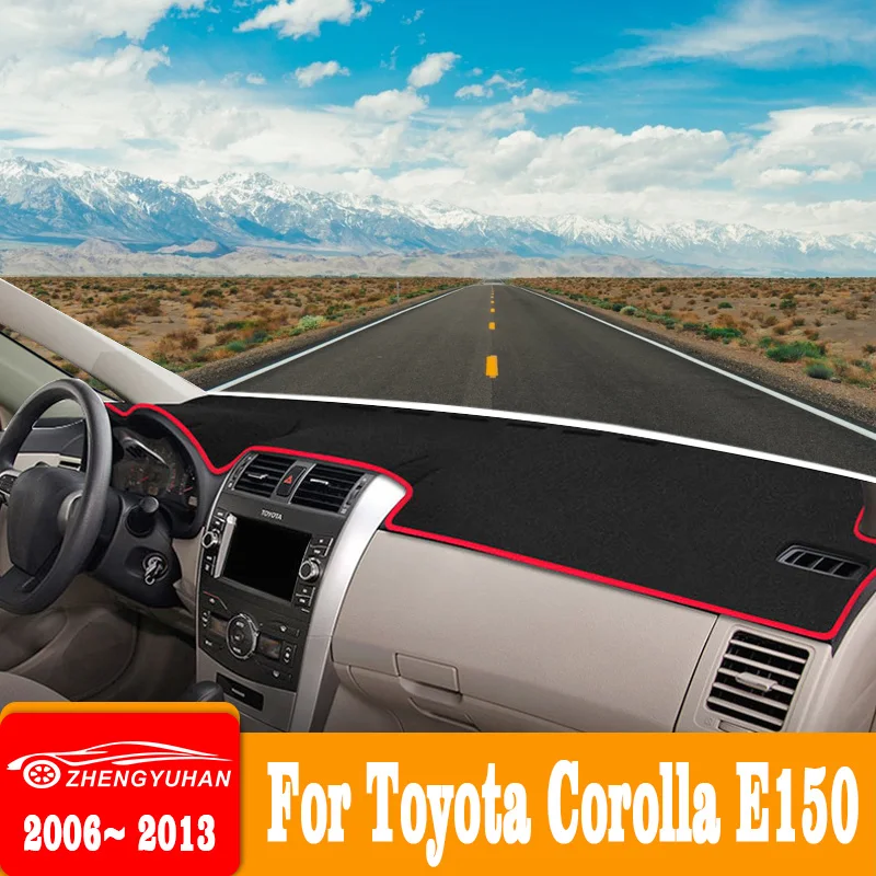 Car Anti-UV Mat Dashboard Cover Pad For Toyota Corolla E180 E150 2006 2007 2008 2009 2010 2012 2013 2014 2015 2016 2017 2018