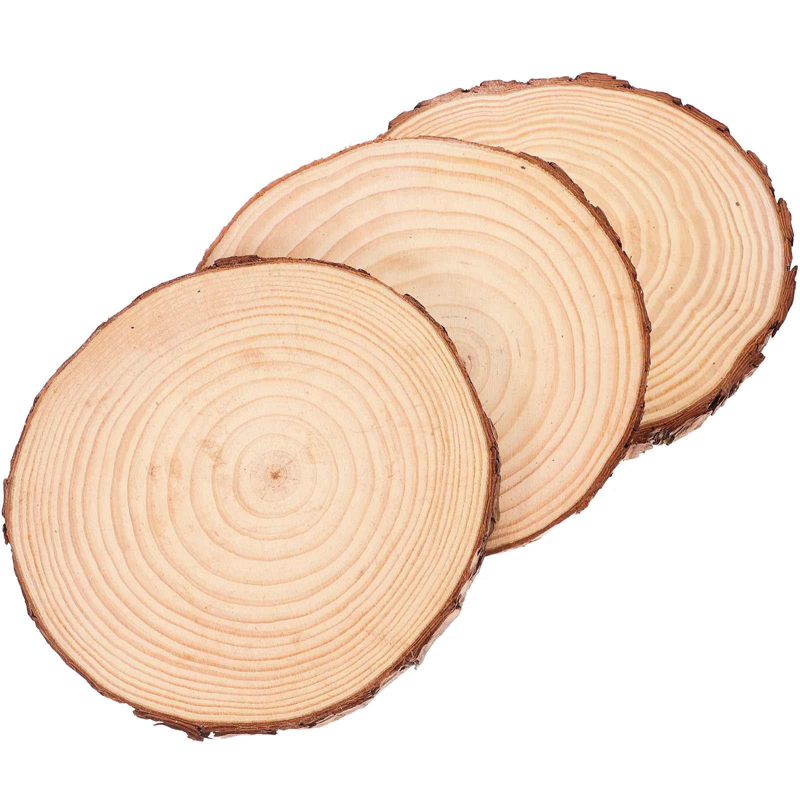 

3Pcs Decorative Garden Stepping Stones Wood Log Weather-Resistant Outdoor Walkway Landscape Lawn Decoration