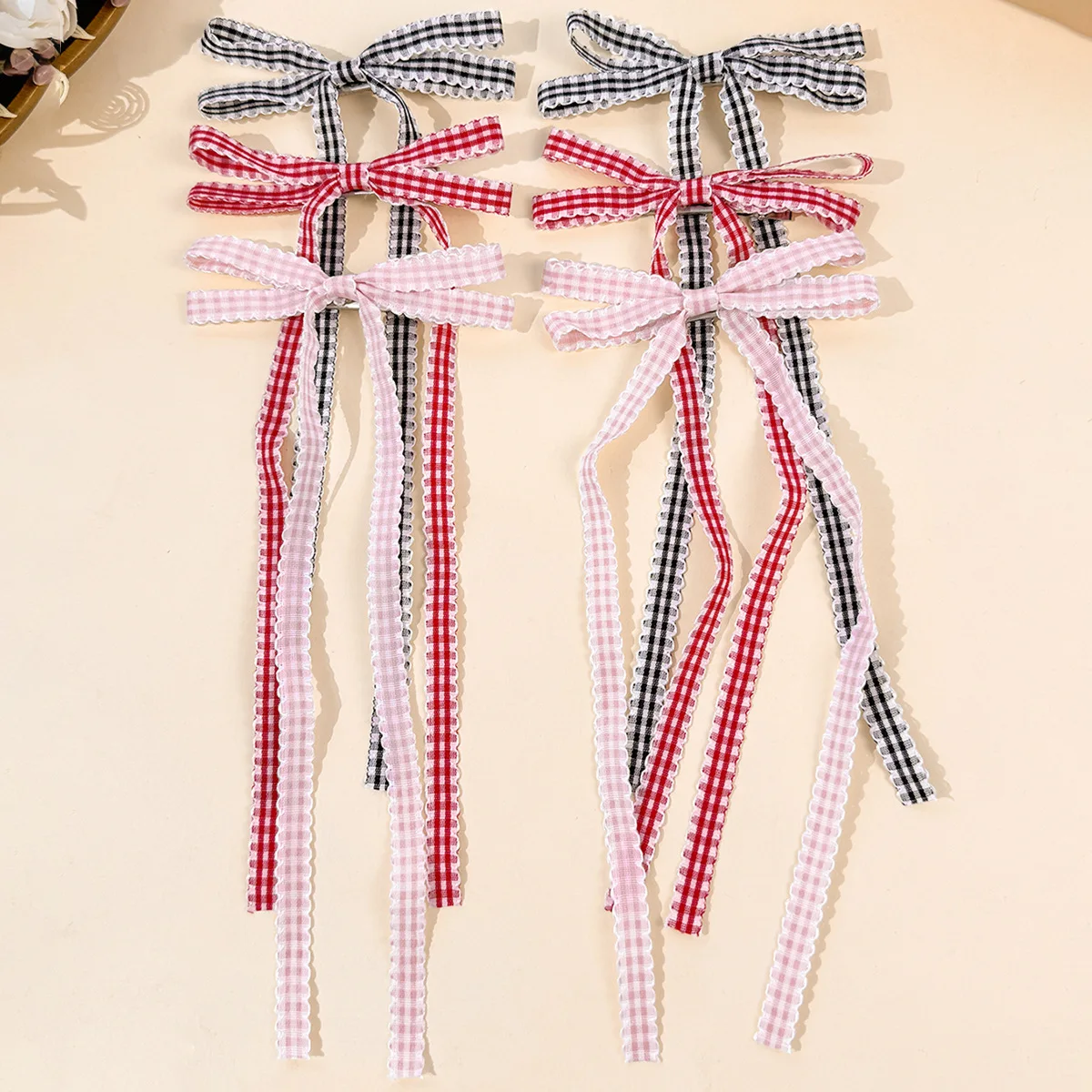 36-fermagli-per-capelli-a-fiocco-scozzese-per-bambine-graziosi-fermagli-tartan-con-lunga-nappa-mollettine-per-uso-quotidiano-accessori-per-capelli-per-bambini-vendita-all'ingrosso