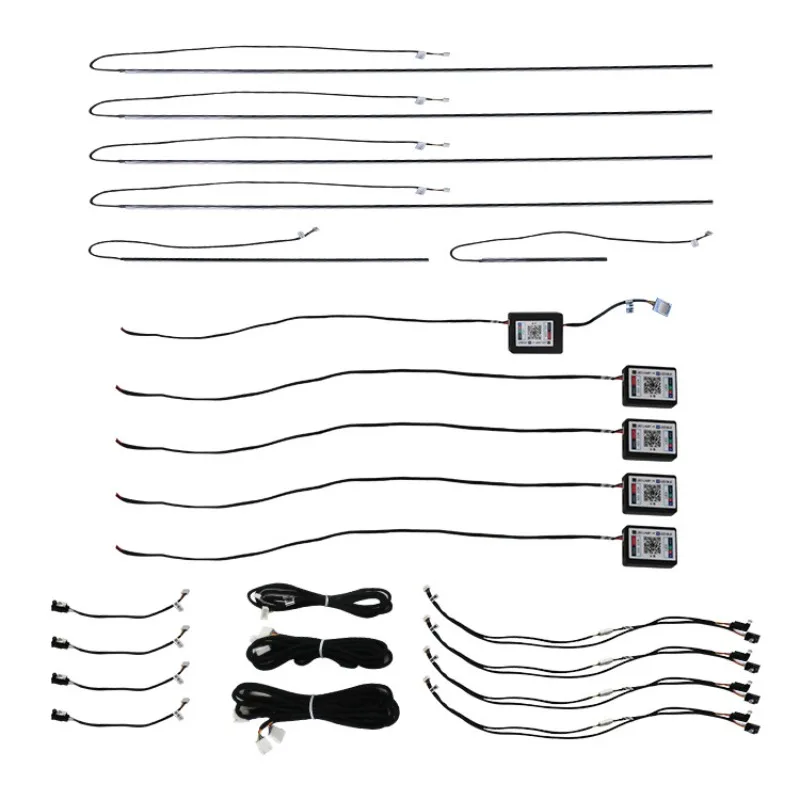 Automotive general ambient light modified interior 18 lights 64 lights, model general LED light terms