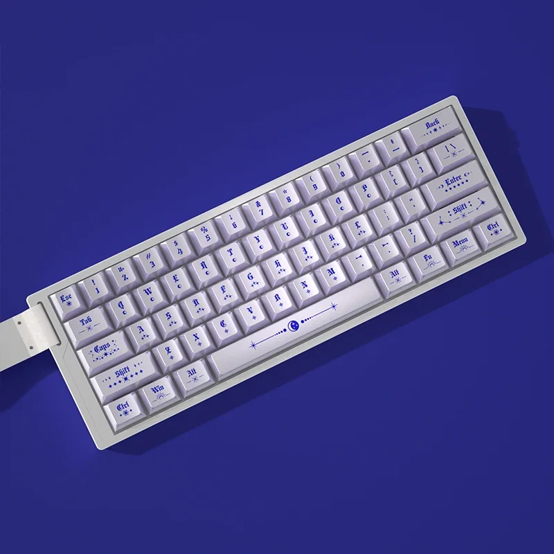 Symphony Pearl Band Star Keycap Gravado Original Keycap PBT Adaptação 60 68 75 100wooting Meijia Lion
