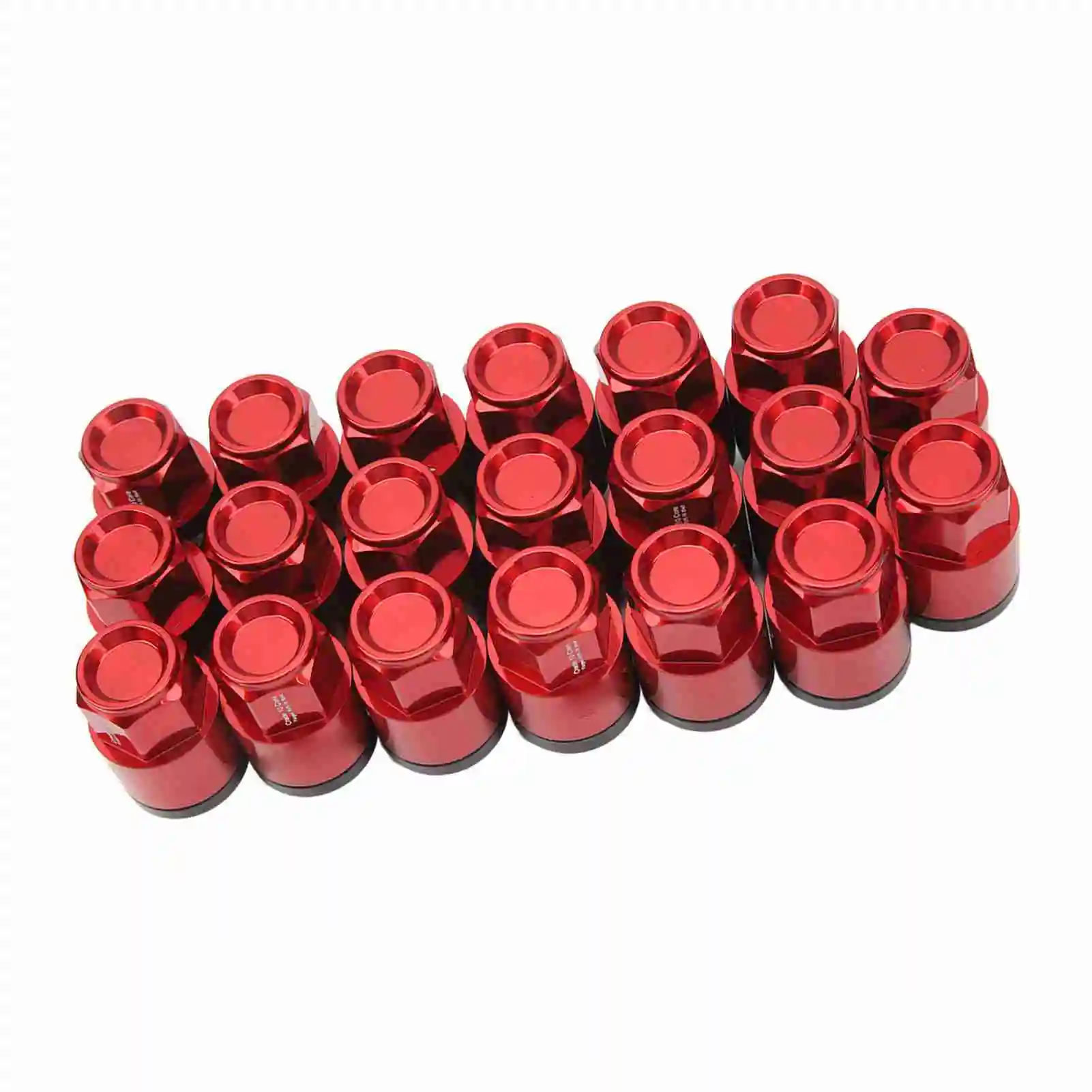 

M12x1.5 19mm L42mm Wheel Lug Nuts High Strength Rustproof Professional Universal Replacement for Mitsubishi Red