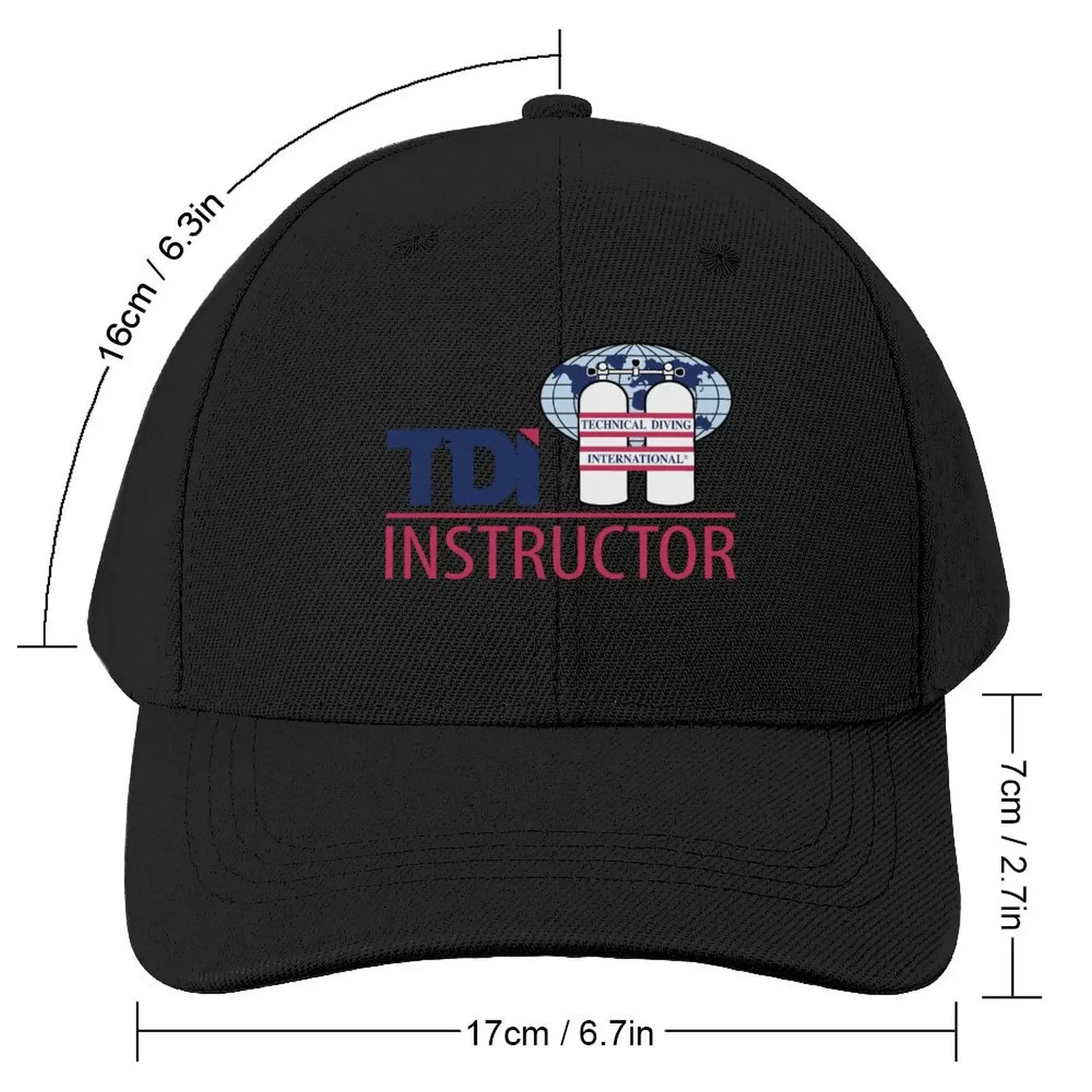 Technical Diving International (TDI) - Instructor Baseball Cap Sports Cap |-F-| For Girls Men's