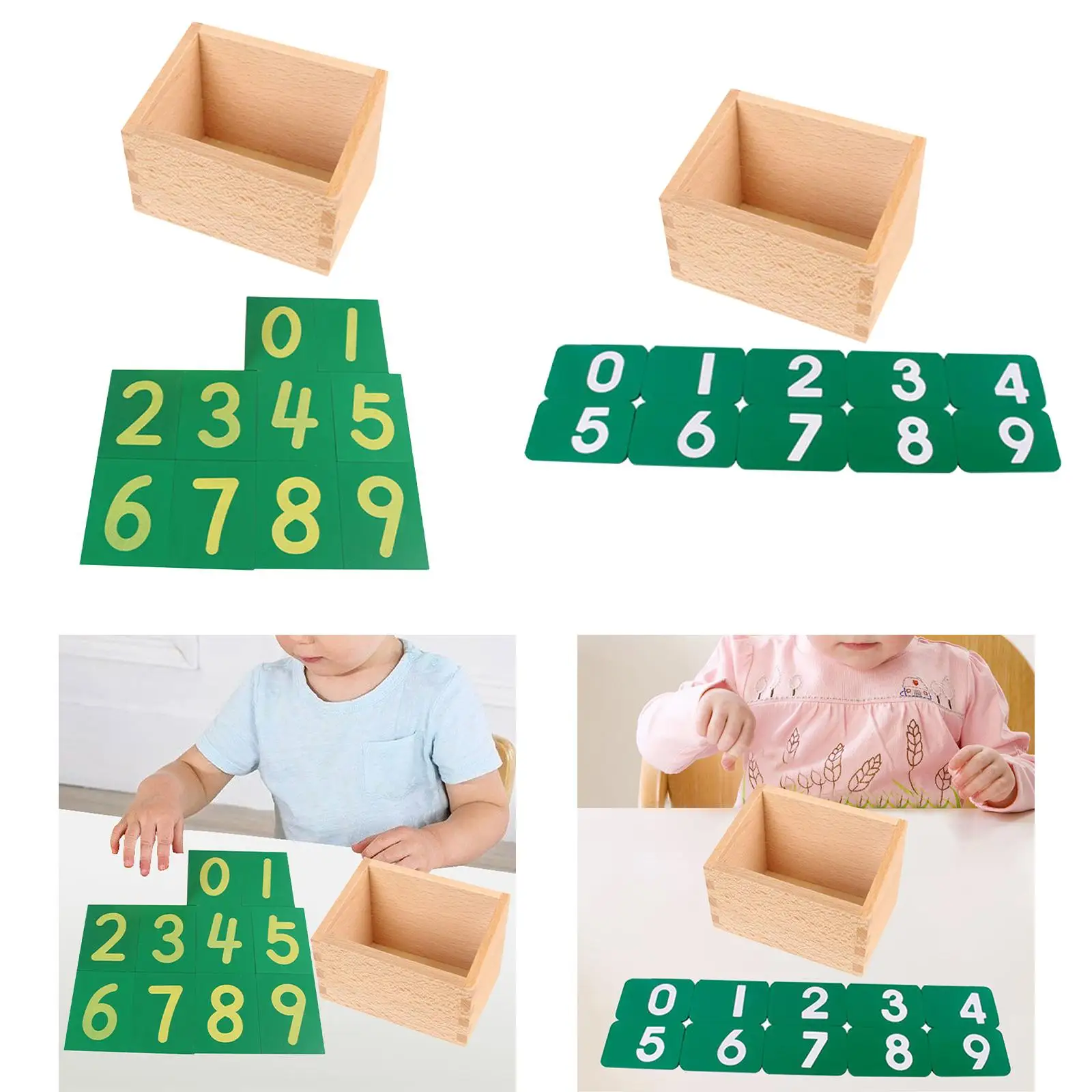 Brinquedo de aprendizagem montessori brinquedo básico matemática aprendizagem segura 0-9 cartões de aprendizagem cartões de número de matemática para 0-2 anos de idade centro de aprendizagem