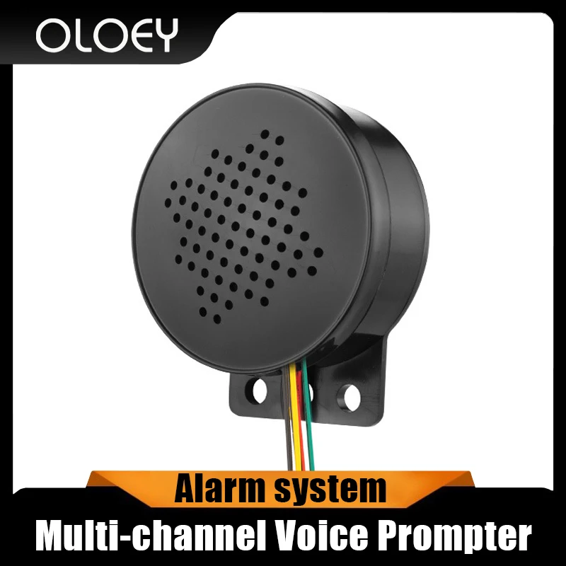 

Portable New Car Start Voice 12-24V 4-channel Trigger Voice Speaker Prompter Sound Alarm Reverse Siren Buzzer Alarm Horn Beep