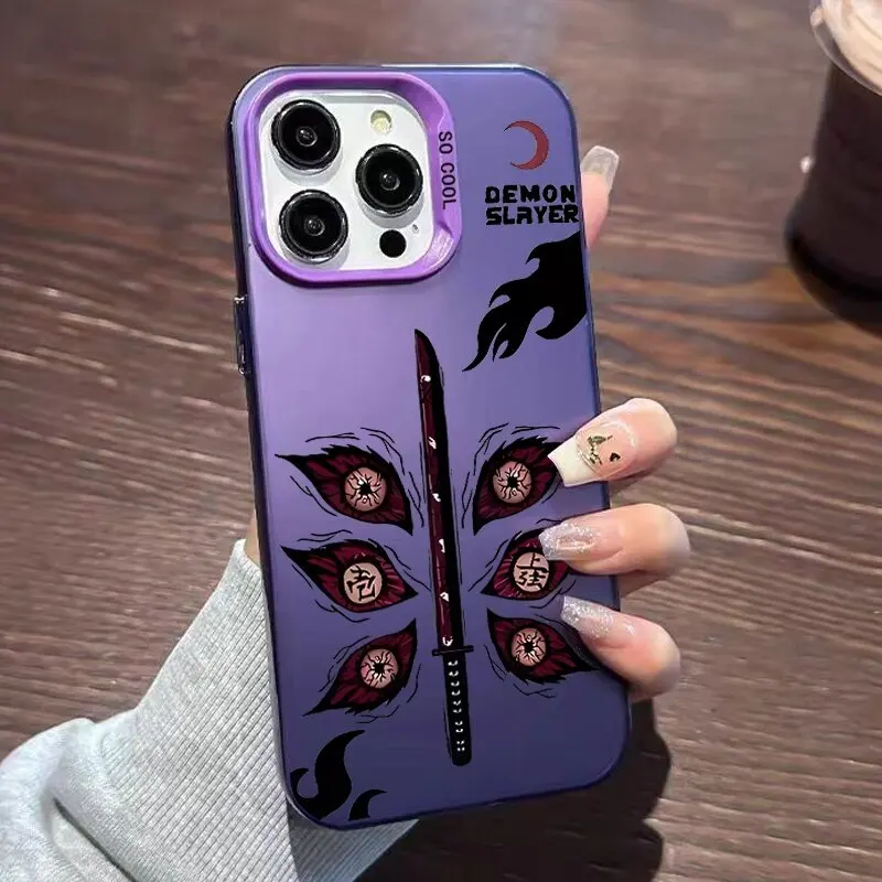 Funda de teléfono Demon Slayer Tanjiro para Samsung Galaxy A16 A15 A10 A21S A72 A52 A52S A06 A03S A51 A31 A71 M31 M23 cubierta dura láser