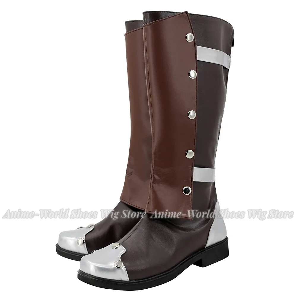 TRIGUN Vash The Stampede Cosplay Anime chaussures accessoires de déguisement hommes bottes en cuir PU costumes de fête d'halloween accessoires sur mesure