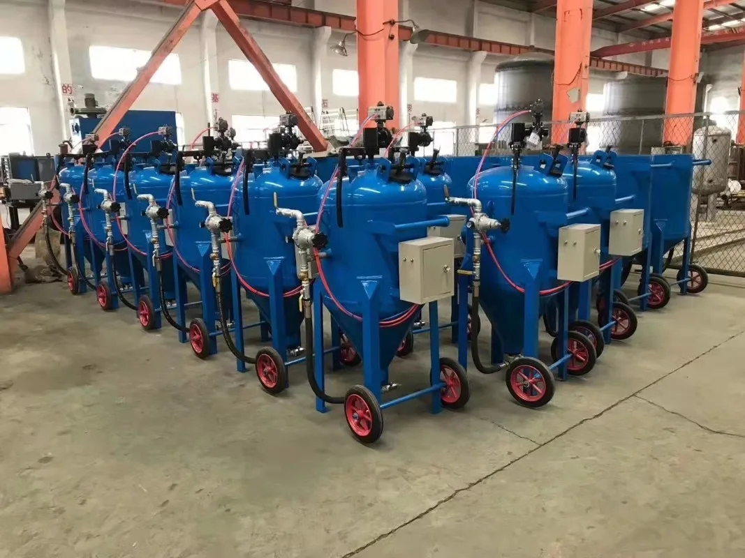 Heavy Duty Small Sandblaster Reinforced Cabinet Structure Sandblasting Equipment for Hard Stain and Thick Rust Cleaning