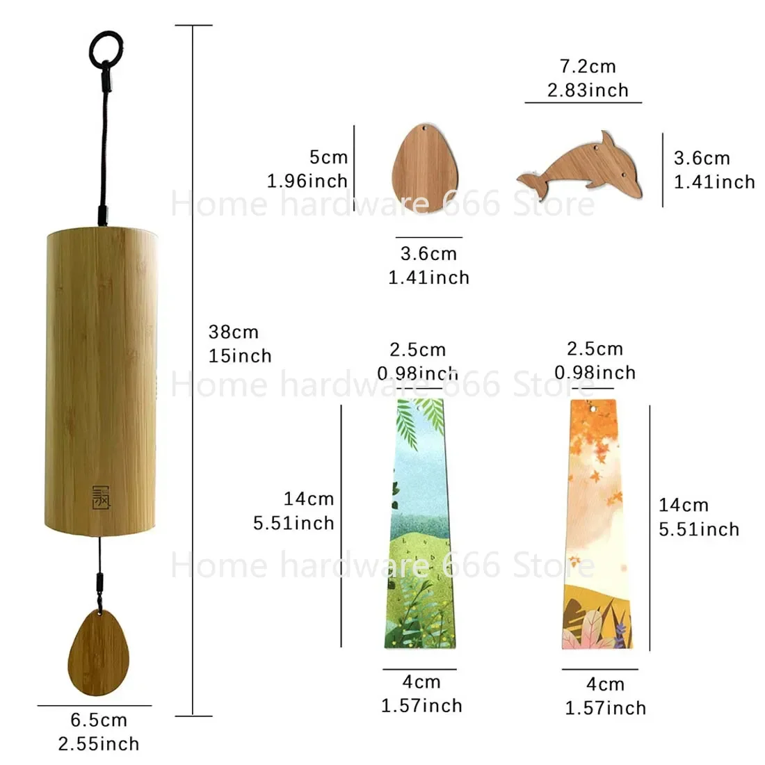 Japanese Harmony Wind Chime, Hand Shake, Vintage, Meditation, Healing Bamboo, Music Wind Chime, Song Poetry, Bracket Hanger