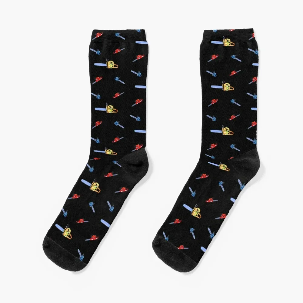 

Chainsaw Pattern Socks short aesthetic essential Man Socks Women's