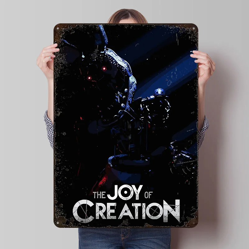 Die Freude der Kreation: Bedrucktes Poster, personalisierte Retro-Wandkunst, Vintage-Metallschilder für die Männerhöhle, moderne Heimdekoration, luxuriöses Zimmer