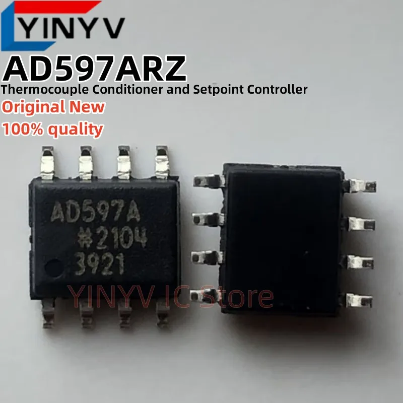 

5Pcs AD597ARZ AD597A SOP-8 AD597 Thermocouple Conditioner and Setpoint Controller 100% new imported original 100% quality