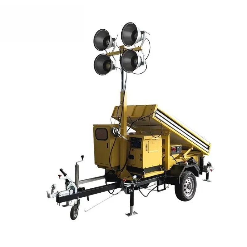 3X200 W Solar Portable Lighthouse with Generator