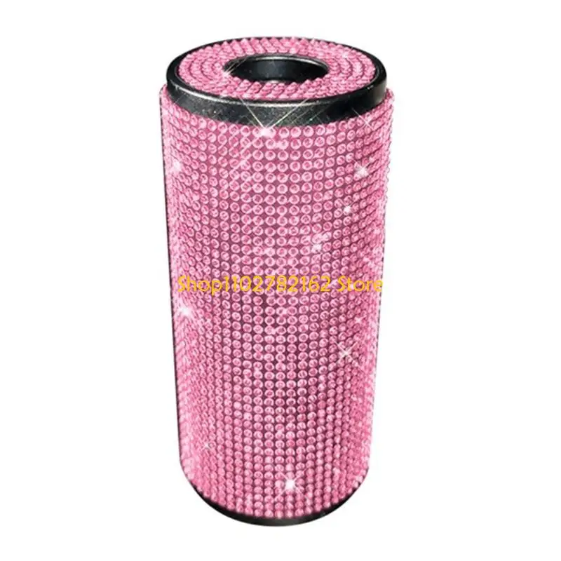 

547B Creative Crystal Tissue Box Shimmering Car Tissue Container Tissue Storage Box