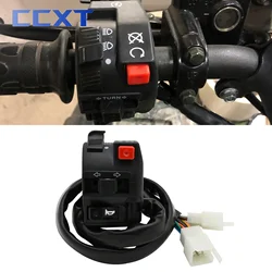 Motorcycle Electric Start Switch Horn Turn Signals Indicator Switch Far Near Light Button For ATV Honda Yamaha KTM Kawasaki Etc