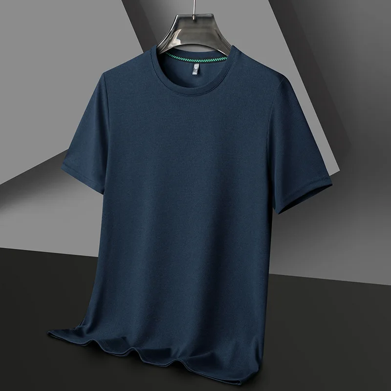 

Men's Summer Short-sleeved Trendy Solid Color T-shirts Loose Casual Sports Short-sleeved Large Size Daily Urban Versatile Tops