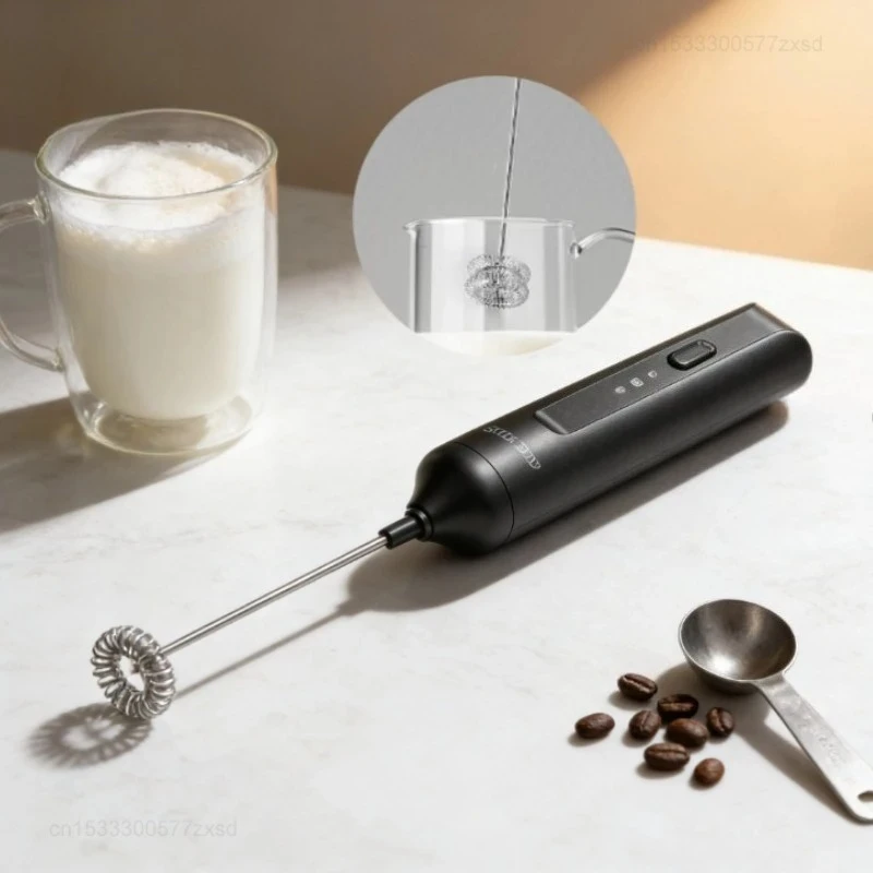 Circle Joy Portable Electric Milk Frother Foam Maker Handheld Rechargeable Foamer High Speeds Drink Mixer Cooking Tools