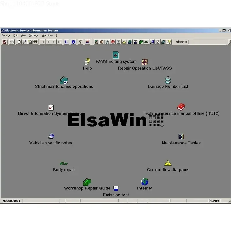 2024 hot sell ELSAWIN 6.0 with E T/ K 8 .3 Newest for A-udi for V-W Auto Repair Software Group Vehicles Electronic Parts Catalog