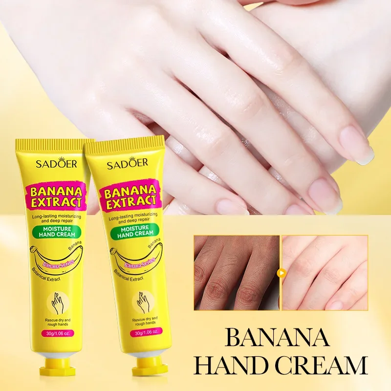 Anti Crack Hand Cream Banana Anti-Drying Crack Hand Cream Moisturizing Repair Cream Nourishing Whitening Hand Skin Care Winter