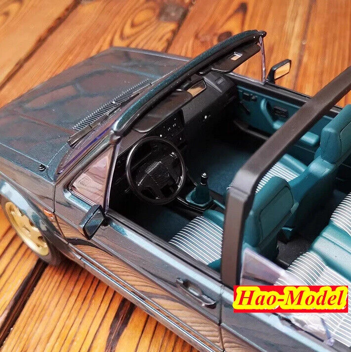 Norev 1:18สำหรับ VW Golf โมเดลเปิดประทุนรถโมเดลรถเหล็กหล่อเครื่องประดับโลหะสำหรับเด็กผู้ชาย kado ulang tahun การแสดงผลงานงานอดิเรก