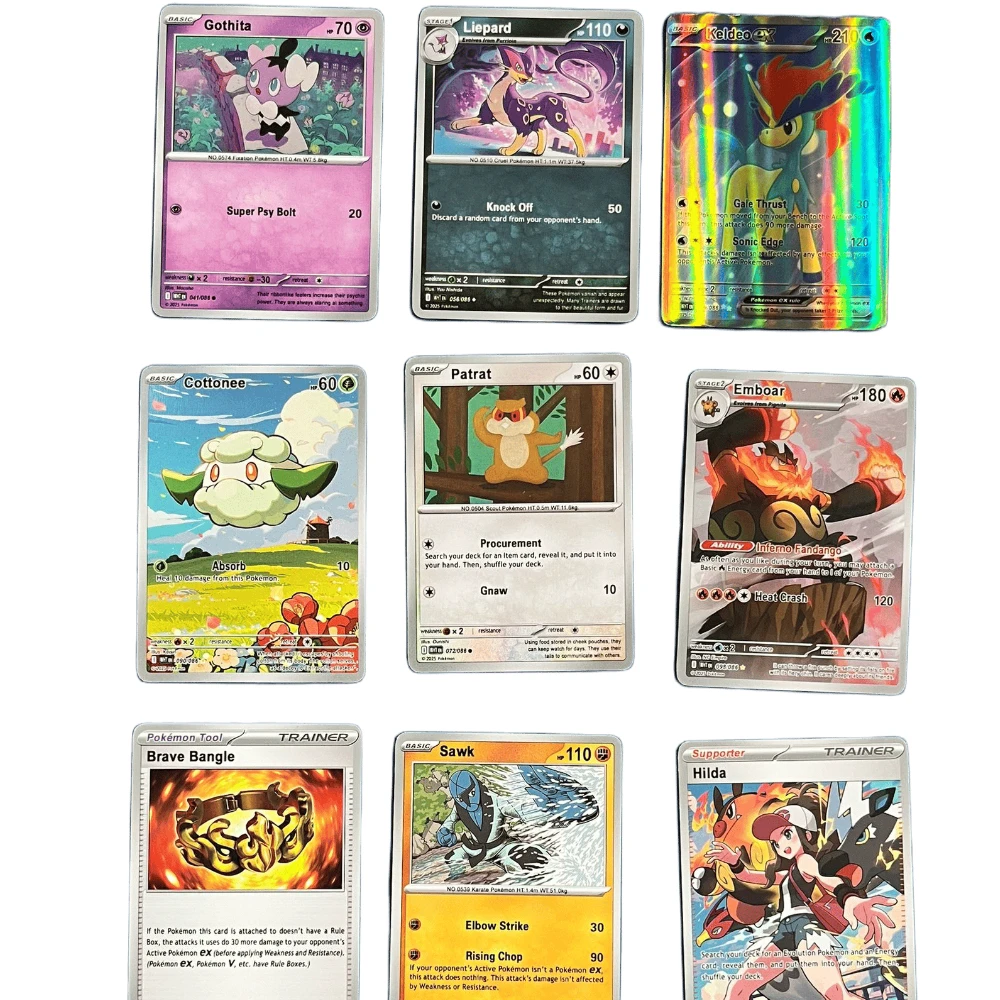 Бестселлер, 360 шт., набор карточек для коллекции игр покемонов - черный болт, белый цвет, 151 английский бустер, боевые коллекционные карточки, подарочная игрушка