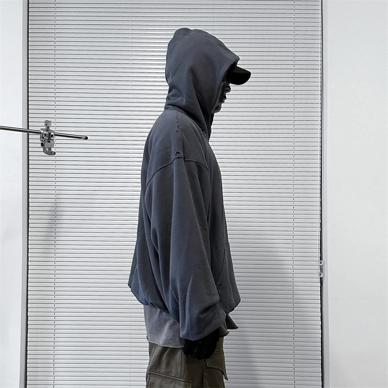 Loose Do Old High Street Hip Hop fall/winter Broken Hoodie Hoodie Man