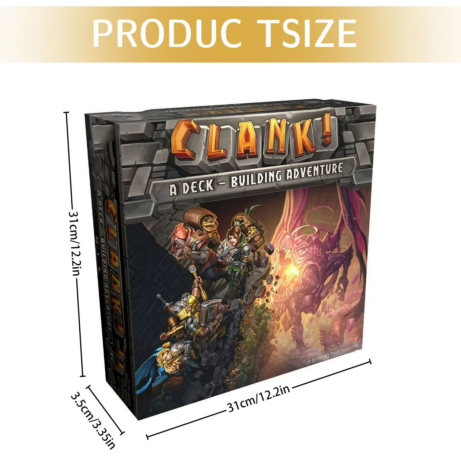 Clank A Deck-Building Adventure Dragon's Lair Treasure Hunt Board Game Cards Family Party Board Games For Everyone