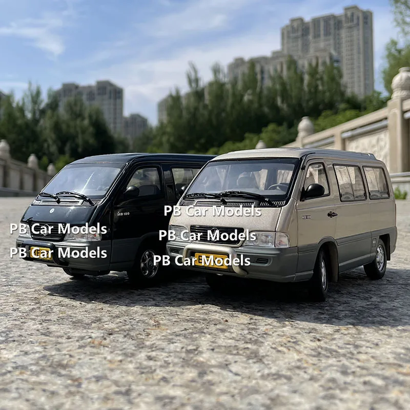 Original full-open van car model 1:24 MB100 Huizhong commercial vehicle model alloy