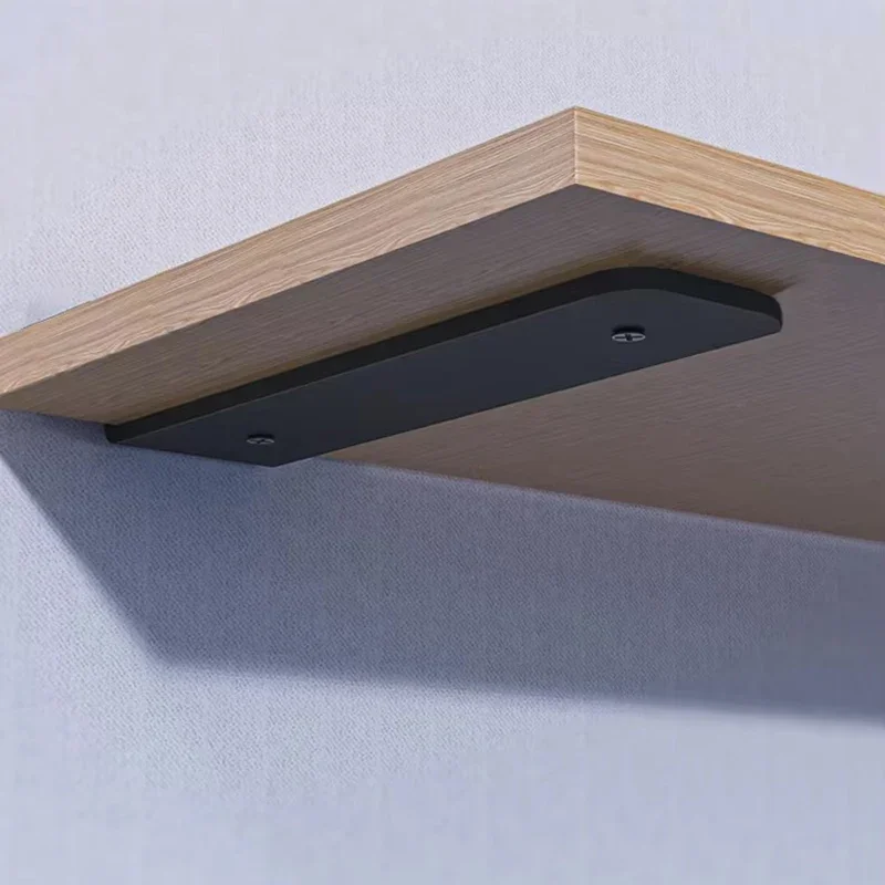 2PCS Invisible Triangular Bracket On The Wall Storage Support Bracket Wall Hanging Right Angle Fixed Partition Bracket Iron