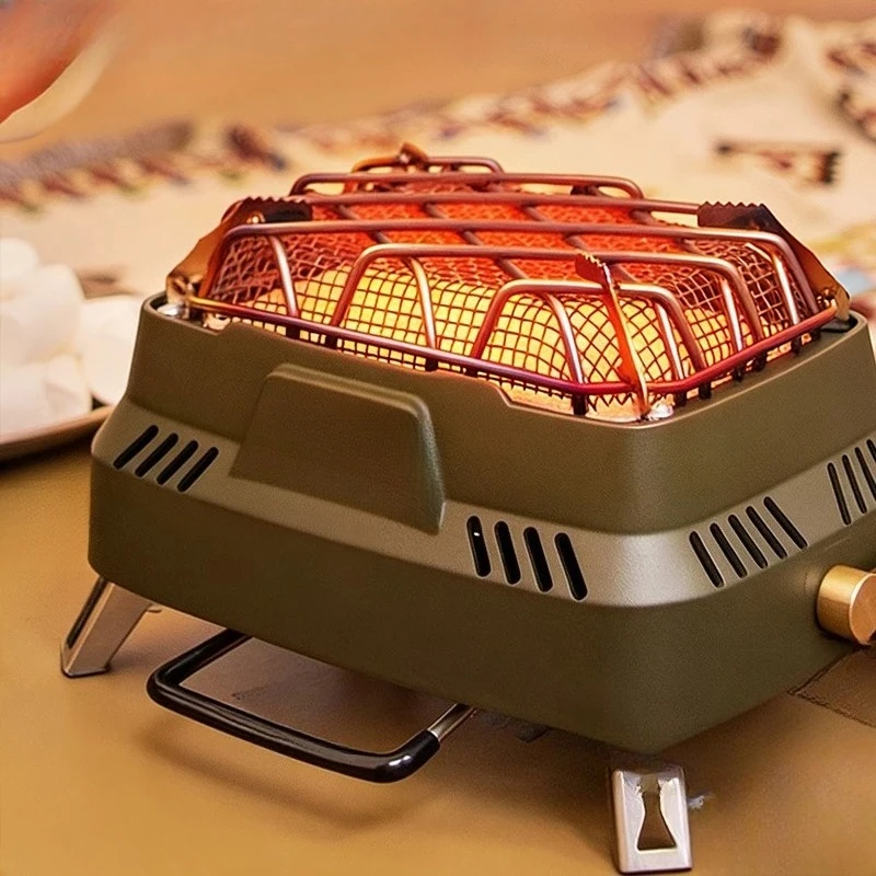 Outdoor Heating Stove 3500W Dual-purpose Multifunctional Cooking Burner Camping Travel Hiking Winter Fireplace Heater