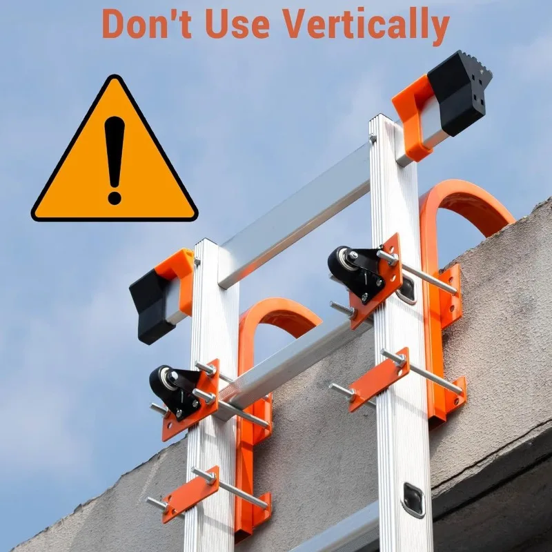 

Крюк для лестницы на крышу с колесом, усиленный стабилизатор для лестницы, для безопасного использования на крыше, грузоподъемность 500 фунтов