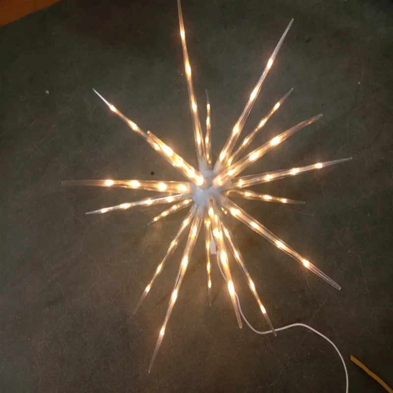 New LED Fireworks Light Hanging Starburst Lamp DIY Firework Stream Lights 20pcs Branches Christmas Home Festival Decor