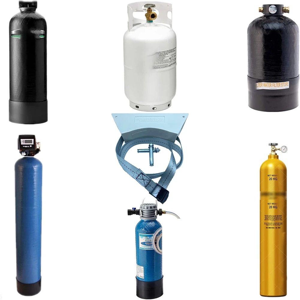 

2Pcs Propane Tank Holder, Gas Cylinder Holder,Cylinder Wall Mounted Bracket,Gas Cylinder Holder For Rv Water Softener