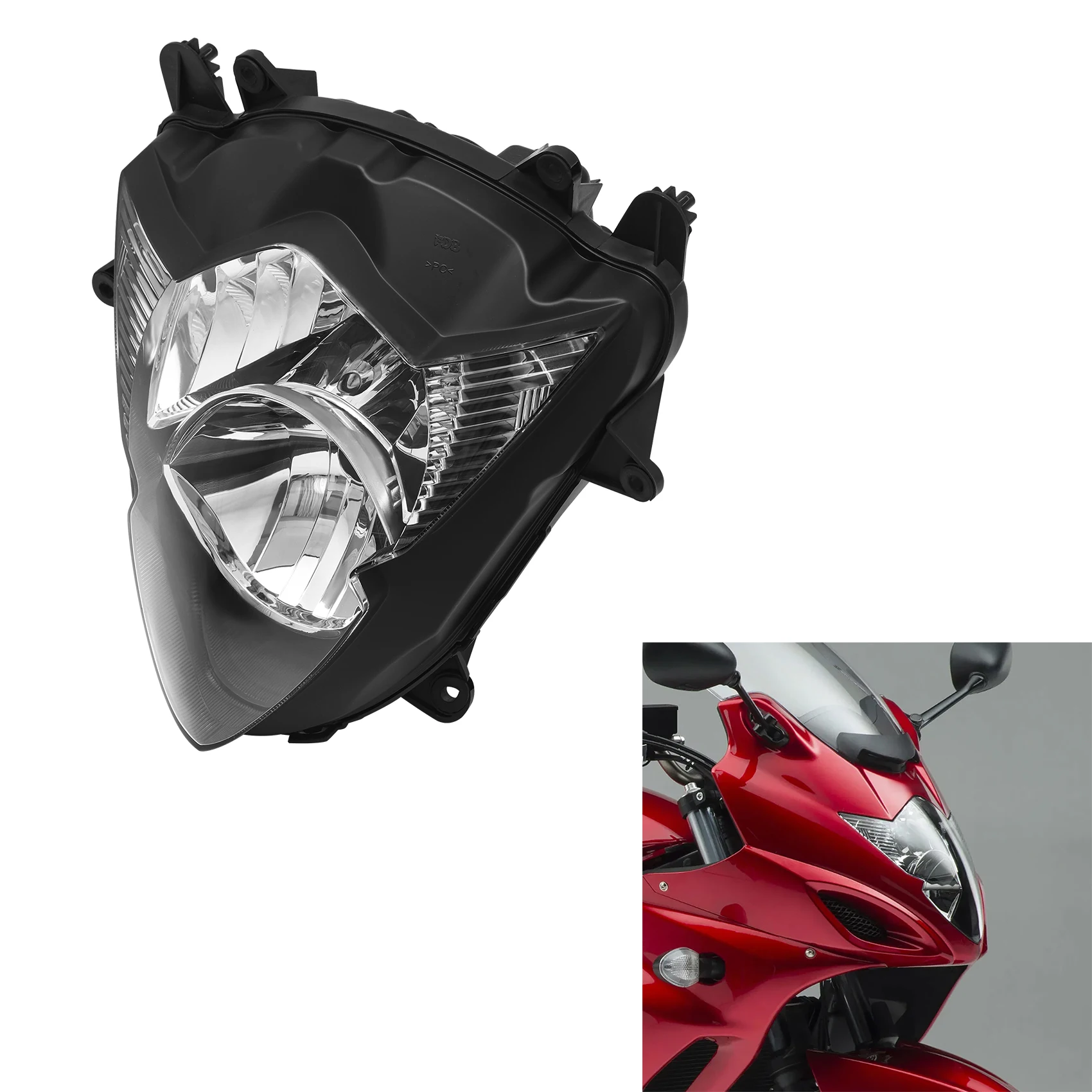 

Черная передняя фара, подходящая для Suzuki GSX-R 1000 GSXR 1000 2005-2006, аксессуары для мотоциклов