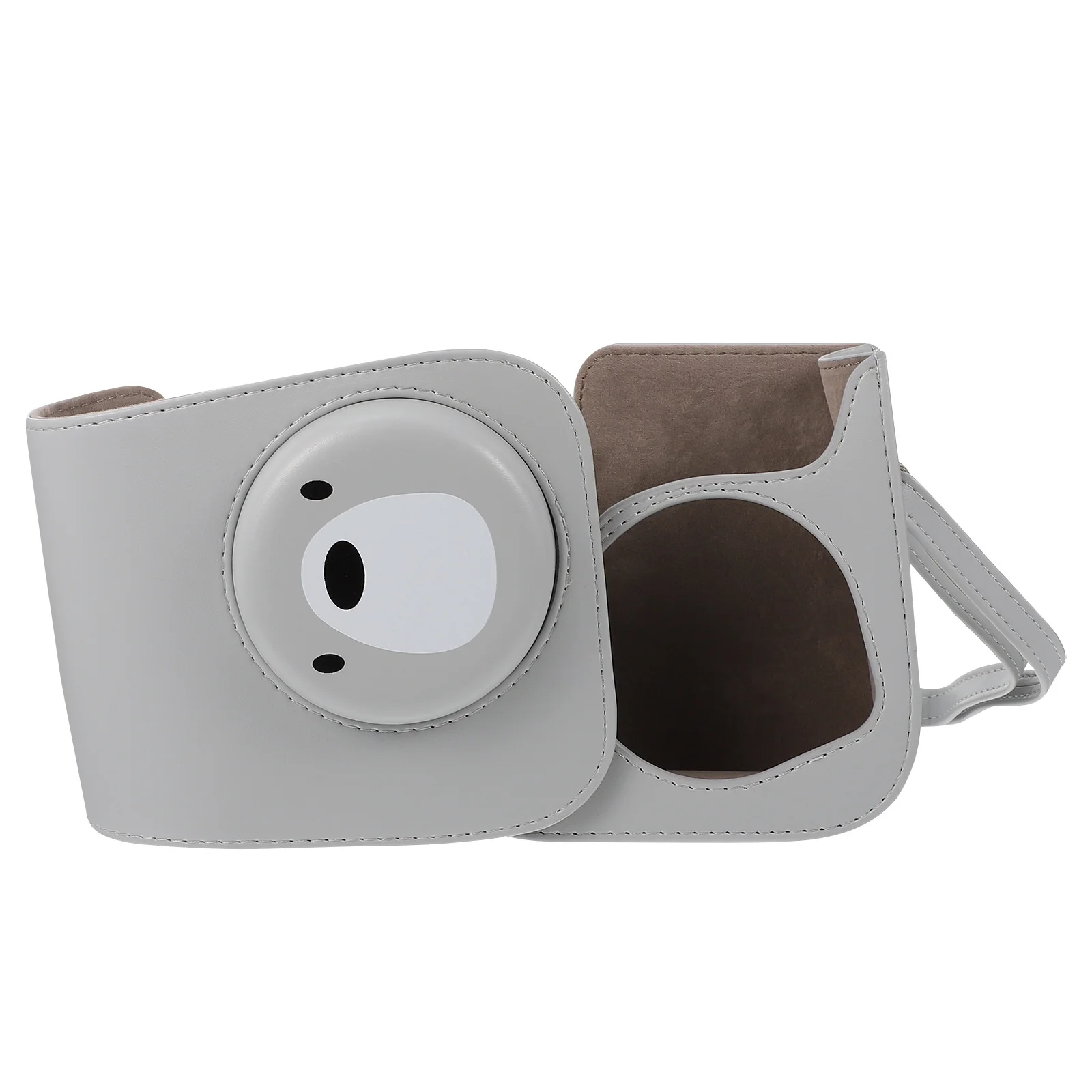 

1pc Camera Case For Mini 11 9 8 Cartoon Bear Design Pu Instant Camera Pouch Protective Bag With Strap Durable Scratch