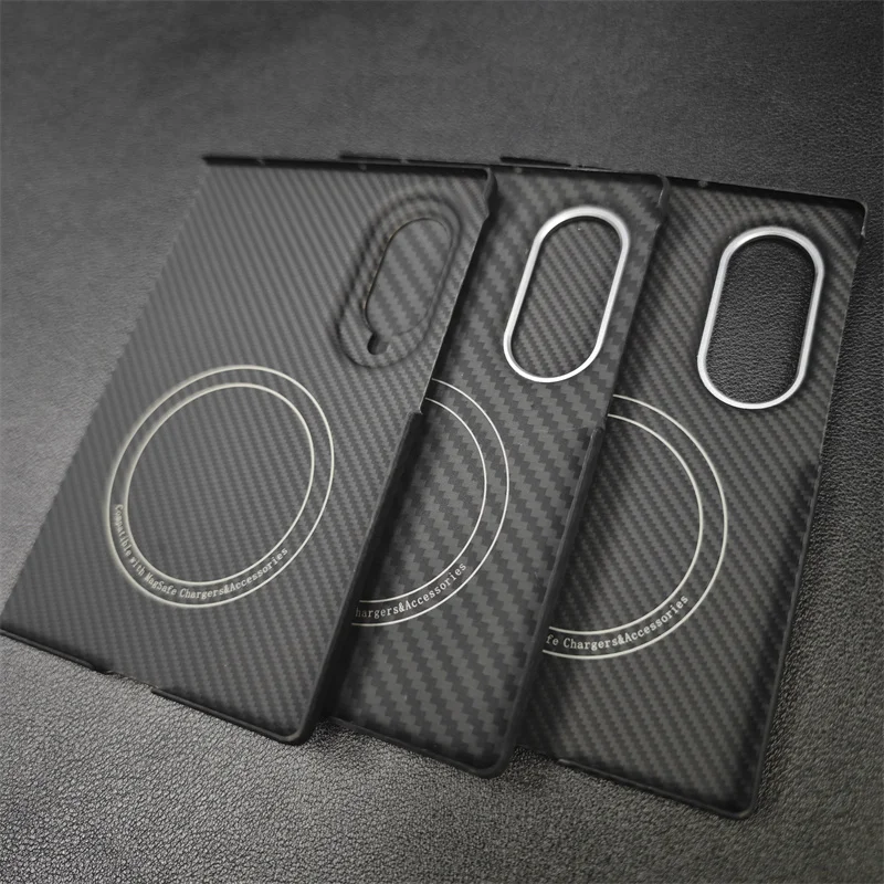 Magnetyczne etui do Samsunga Galaxy Z Fold 8, osłona z włókna aramidowego i włókna węglowego, ultracienka, lekka, pancerna osłona ochronna. — zdjęcie produktu 3