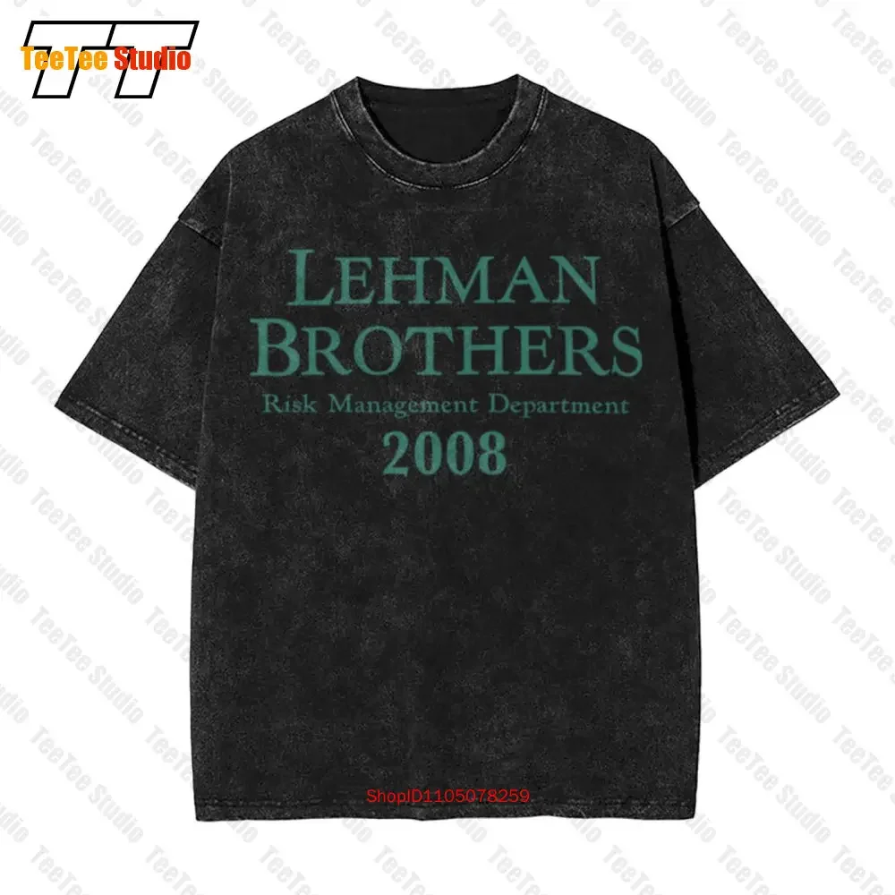 Lehman Brothers Risk Management Department Vintage Oversized T-Shirt OH34