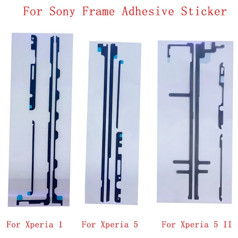 2Pcs Middle Frame LCD Bezel Chassis Adhesive Sticker For Sony Xperia 1 5 II LCD Frame Plate Adhesive Repair Parts