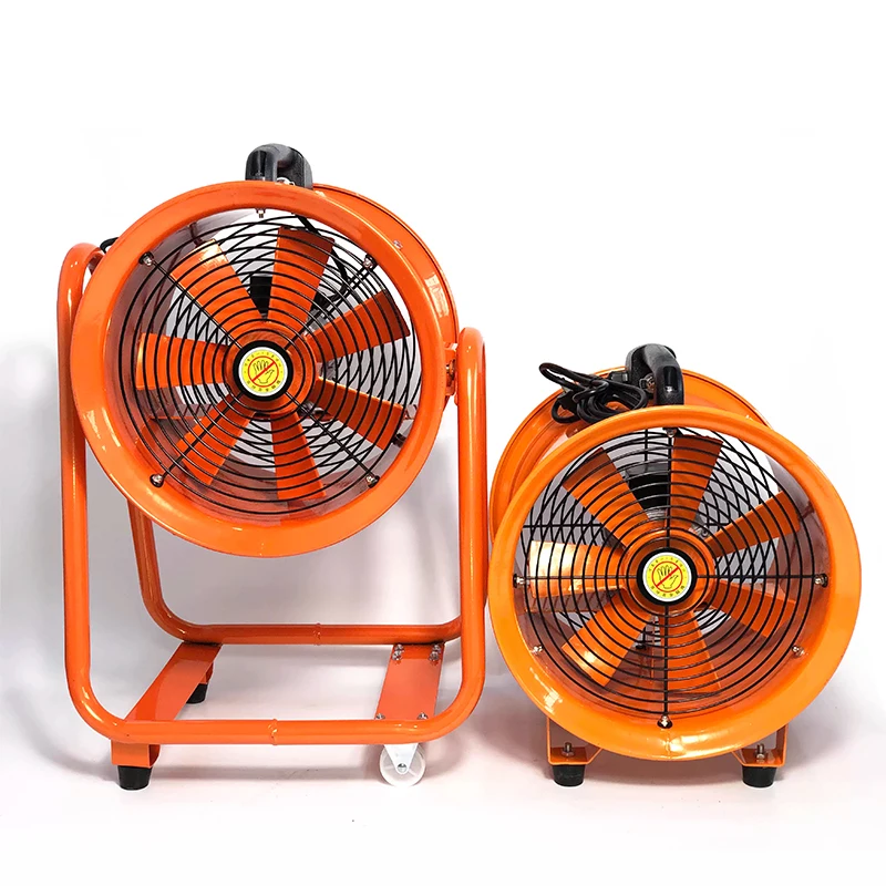 Ventilador de trabalho de espaço limitado 220V ventilador axial portátil móvel portátil de alta velocidade ventilador industrial de alta potência 16/20 polegadas