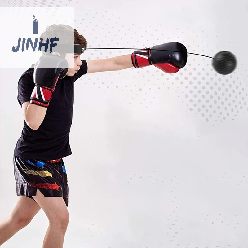 New Boxing Speed Ball Head-mounted PU Punch Ball MMA Sanda Training Hand Eye Reaction Home Sandbag Fitness Boxing Equipment