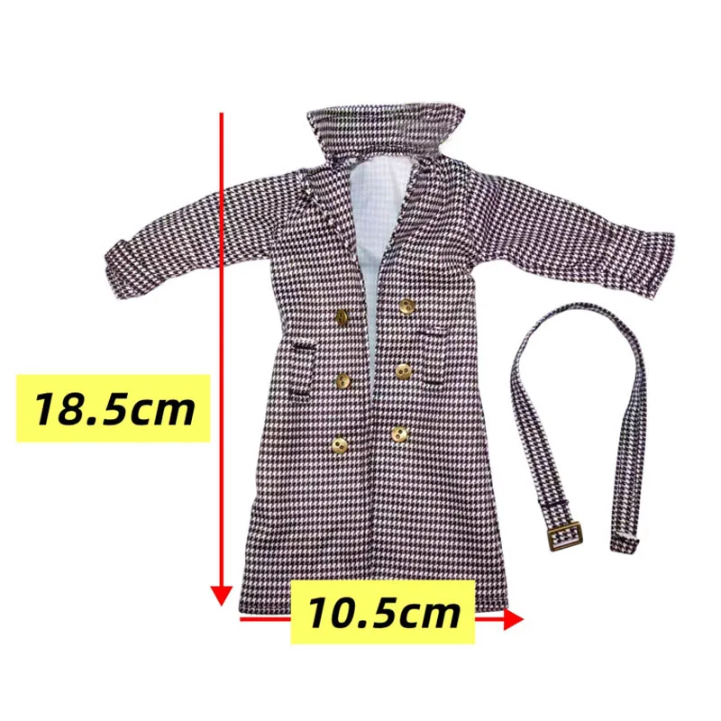 Fashion Trenchcoat Clothes Set for 11.5" Doll Outfits Coat Belts Boots 1/6 BJD Dolls Accessories Toys - view 2