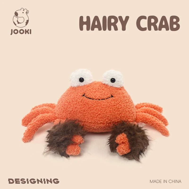 

22 см милый волосатый краб плюшевые игрушки декоративная подушка имитация куклы-компании мягкие приятные для кожи украшения для спальни подарки для детей