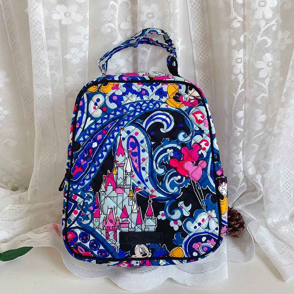 

VB pure cotton environmentally friendly printing new color lunch bag, portable lunch bag, waterproof inside